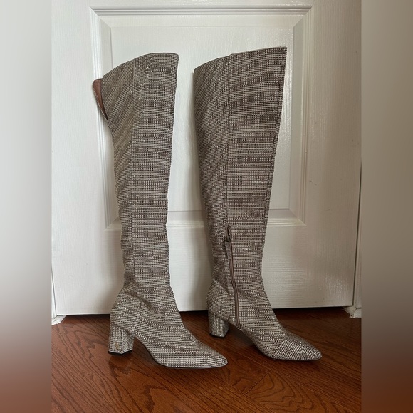 Kurt Geiger over the knee rhinestone boots - Picture 7 of 7